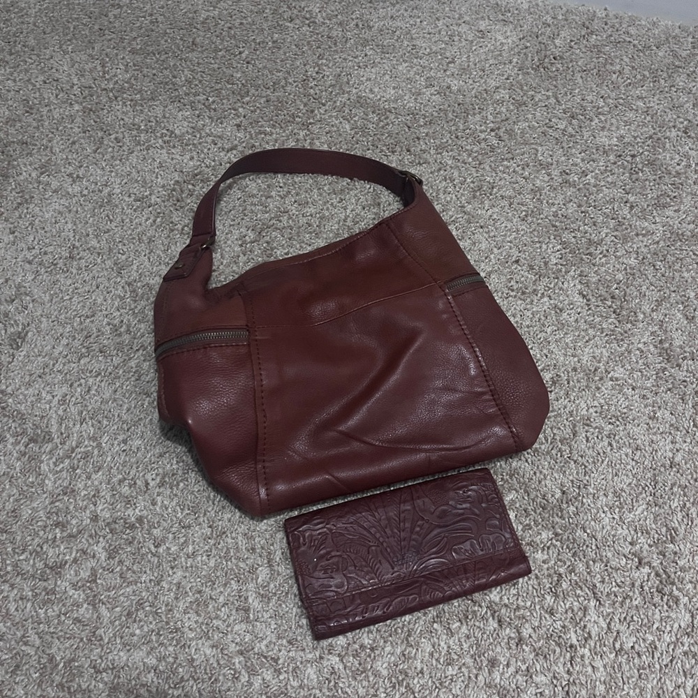 American Leather Hobo purse and Wallet
